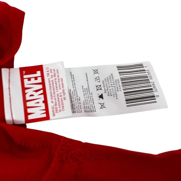 Marvel Spider-Girl Costume Dress Girls Size L 10½-12½ Red & Blue Mesh - Picture 5 of 7